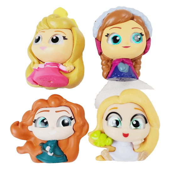 Disney Doorables Mixed Series Lot of 4 Princesses Mini Toy Collectible 1.5" Pink - Picture 1 of 6